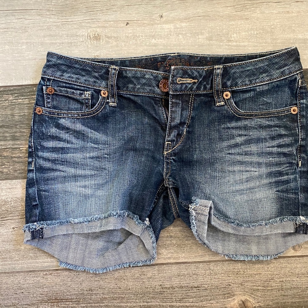 Express denim cutoff jean shorts